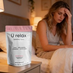 3 Pack U Relax Calming Tonic- 45 Packets MIXED BERRY Flavor Relax Calming Drink