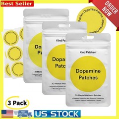 Kind Dopamine Patches 90Ct – Mood Support for Mental Wellness & Stress Calm