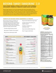 Youngevity Dr. Wallach Beyond Tangy Tangerine BTT 2.0 Tablets