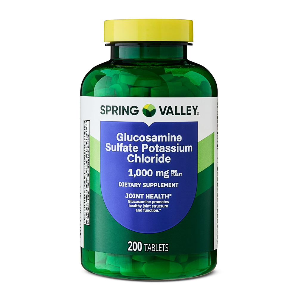 Spring Valley Glucosamine Sulfate Potassium Chloride Dietary Supplement Tablets