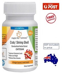 Crab Shrimp Shell Extract (85% Chitosan) 400mg – AU Stock