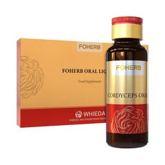 Foherb Cordyceps Oral Liquid Elixir with Reishi & Shiitake 12 x 10ml China