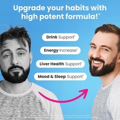 Nomoredrinks anti Alcohol Craving Supplement | Liver Detox & Combat Cravings | E