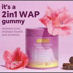 LEEFAR US Her Juicy Feminine Probiotics Gummies PH Balance Dryness Pineapple