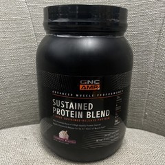 GNC Amp Sustained Protein Blend – Strawberry Milkshake – 1.98 LB