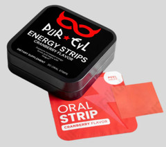 PuR EvL – Edible Energy Strips (30 Strips – Cranberry)
