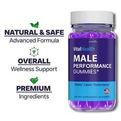 ( 1 Pack)Vital Health Male Gummy,Sexual Performance Gummies, Max Male Expansion