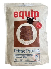 Equip Prime Protein – Chocolate – Grass-Fed Beef Protein Isolate – 11/2027
