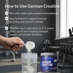 Elite German Creatine with Creapure, Creatine Monohydrate Powder for Strength…