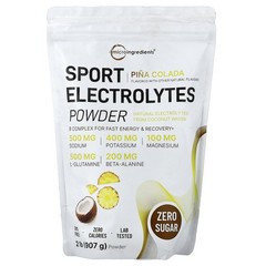 Sport Electrolytes Powder, Pina Colada, 2 lbs (907 g)