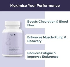 Mars Nitric Oxide Boost Support Capsules 60ct FS, Pack of 5.