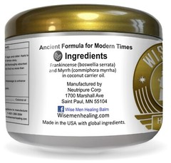 Wise Men Healing Balm with Frankincense and Myrrh for Neuropathy and Pain Relief