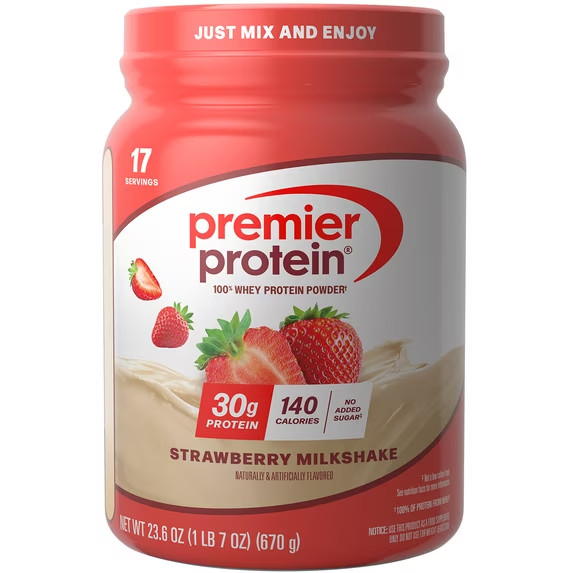 Premier Protein 100% Whey | Strawberry Milkshake | 30g Protein