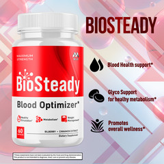 (5 Pack) Biosteady Advanced Support Blood Supplement Bio Steady 300 Capsules