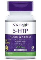Natrol 5-HTP Time Release 200mg Mood Stress Appetite Control 60 Tabs EXP 8/31/24