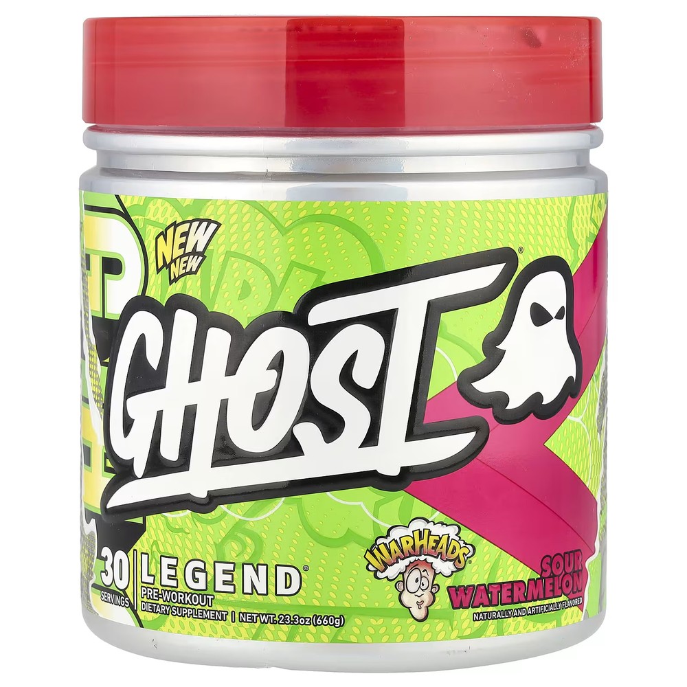 2 X Ghost, Legend� Pre-Workout, Warheads� Sour Watermelon, 23.3 oz (660 g)