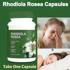 Rhodiola Rosea Capsules Natural Herbaceous Plants Support Energy Balance stress