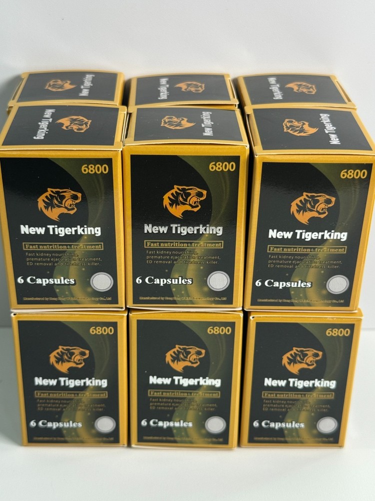 New TigerKing Supplement 6 Capsules x 6 Boxes