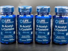 N-Acetyl-L-Cysteine 600 mg 4 bottles 240 caps total Box O’ NAC Life Extension