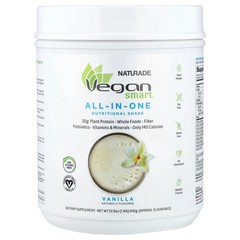 2 X VeganSmart, Naturade�, All-In-One Nutritional Shake, Vanilla, 1.4 lb (645 g