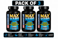 MD Science Max Hard – Male Enhancement & Endurance – 30 Count – Pack of 3