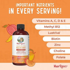 Mary Ruth’s Multivitamin + Hair Growth | 3 Pack | Peach Mango 15.22 oz brand…-