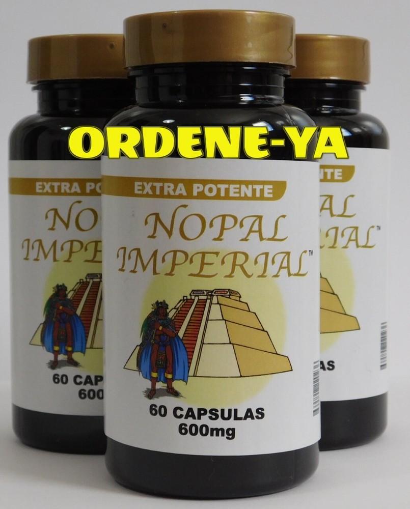 3 NOPAL IMPERIAL 180 CAPSULES Vital EXTRA POTENTE 100% ORIGINAL IMMUNE & NERVE