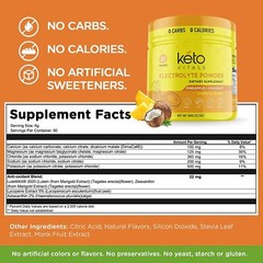 Keto Vitals Electrolyte Powder Pineapple Coconut Energy Drink
