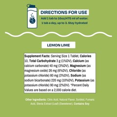 Drinklits Lemon-Lime Daily Electrolyte Hydration Tablets 4 Tube Sports 0G 40 –
