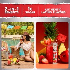Salud x Jarritos 2-in-1 Energy Drink Powder + Focus, 15 Servings, Fruit Punch