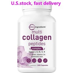 Micro Ingredients Multi Collagen Peptides Complex, 240 Caps
