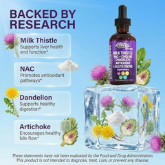 All-In-One Liver Support Supplement with Milk Thistle & N-Acetyl Cysteine Drops