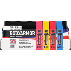 BODYARMOR Sports Drink Variety Pack, 12 fl oz Bottles, 24-Pack Hydration Drink