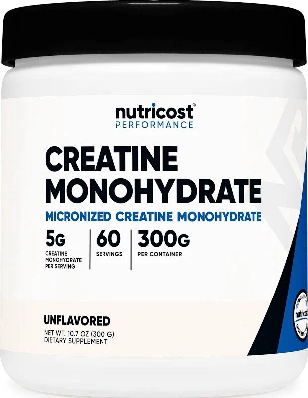 Nutricost Creatine Monohydrate Micronized Powder Unflavored 300g