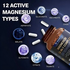 Totaria Magnesium 700mg.12-in-1 Complex for Muscle & Relaxation