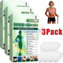 3-Pack Moringa Berberine NAD+ Weight Loss Patches Advanced Nano Microneedle
