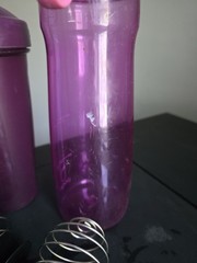 BlenderBottle Shaker Bottles Lot of 3 20 fl oz Blue/Purple w/ Wire Balls