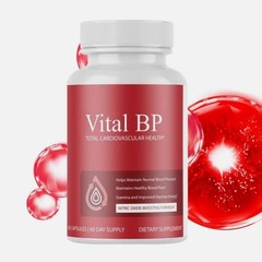 Vital BP Support Blood Flow – 60 Capsules Total Cardiovascular Health,