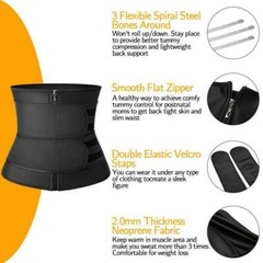 MEN Fajas Colombianas para Hombres Waist Trainer Sweat Belt Neoprene Body Shaper