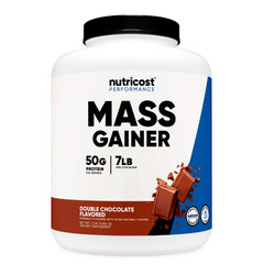 Nutricost Mass Gainer Double Chocolate Flavor, 6.7 LBS, 50 Grams of Protein
