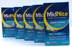 5PK- Midnite, 150 Total Cherry Quick Melt Tablets, Exp. 5/27
