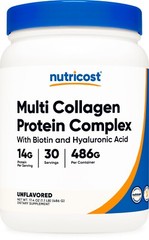Nutricost Multi Collagen Protein Complex Powder (30 Servings) Unflavored