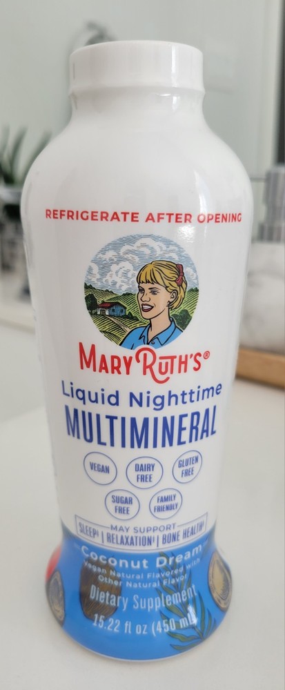 MaryRuth Organics Liquid Nighttime Multimineral, Coconut Dream – 15.22oz