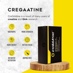 CreGAAtine Micronized Creatine Monohydrate + GAA | Increase Strength No Water.