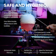 Flavor Blaster Bubble Mixture – 6 Fl Oz | Premium Drink Presentation | Stunning