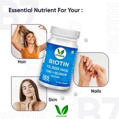 VITA.RUHE Biotin Zinc Selenium 365 Tablets Vegan