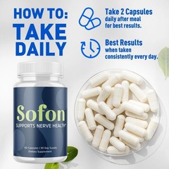 (2 Pack) Sofon Nerve Advanced Nerve Support Strength Formula SofonNerve 120 Caps