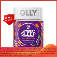 OLLY Immunity Sleep + Elderberry Multivitamins Gummies – Midnight Berry – 36ct