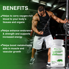 L-Arginine Extract Nitric Oxide Booster,Muscle Growth & Pre-Workout Pump Support