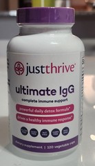 Just Thrive Ultimate IgG Immune Support 120 Veg Capsules Gluten-Free Non-GMO